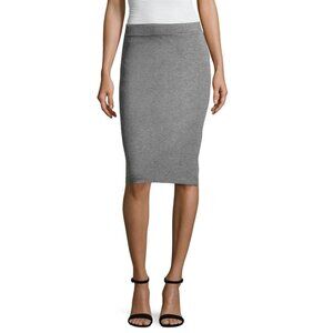 New Liz Claiborne Stretch Pencil Skirt Gray,  Size L